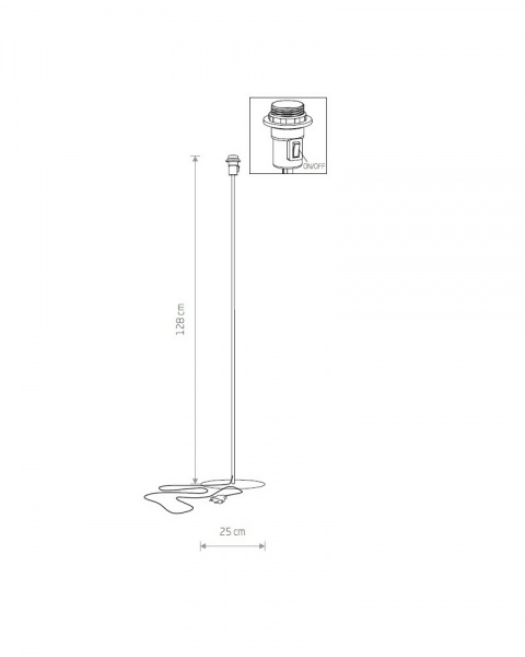 Торшер Nowodvorski Petit 40 Вт E27 черный 8346 