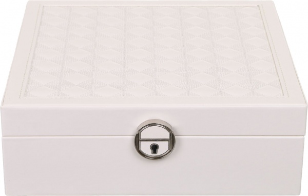 Скринька для прикрас Royal case 25,2х25,2х8,6 cм біла