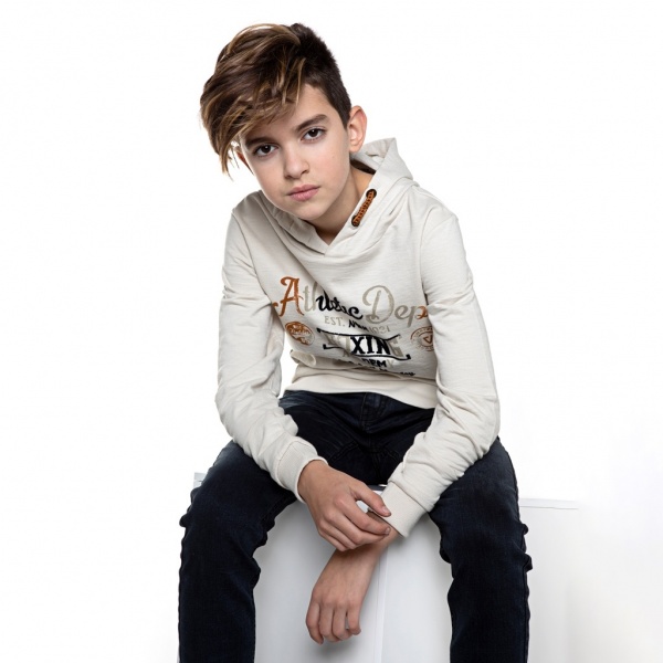 Худи для мальчика NWM р.140 бежевый U44236-1 