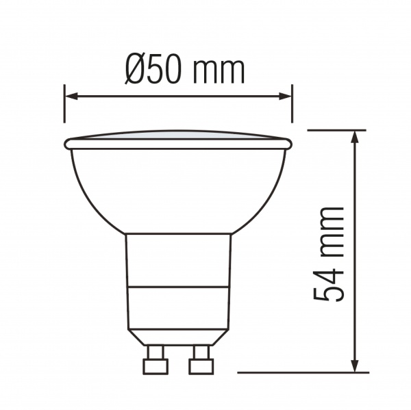 Лампа светодиодная HOROZ ELECTRIC VISION-10 10 Вт MR16 матовая GU10 220 В 4200 К 001-022-0010-060