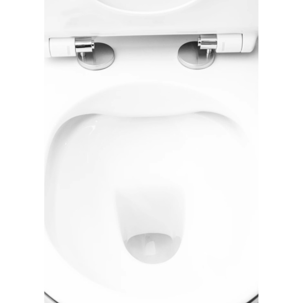 Унитаз подвесной EGO BLACK LINE Rimless сидения Duroplast SLIM soft-close