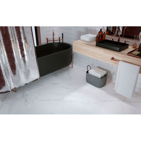 Плитка Golden Tile Calacatta extra білий Н90500 59,5x59,5 