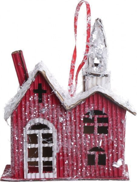 Новогодняя декорация Рождественский храм 9207-13