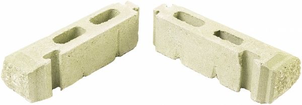 Элемент столба Кая 75x235x75 мм зелено-белый Моноліт-Брук 