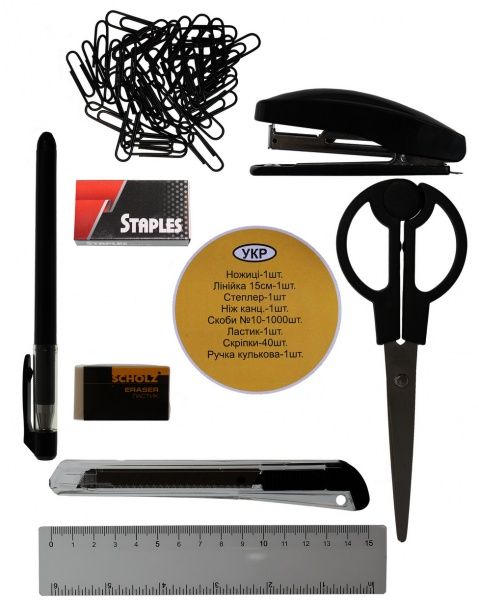 Набор настольный 9 предметов черно-белый 7015 SCHOLZ