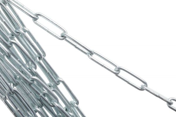 Цепь длиннозвеньевая 3 мм 5 м оцинкованная