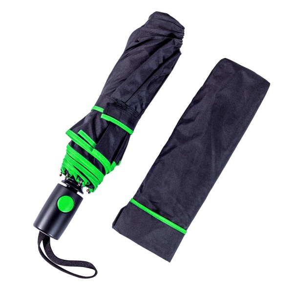 Зонт Bergamo полуавтомат Sky 7040009 черный/зеленый 