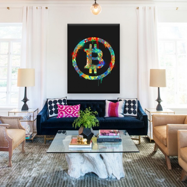 Постер BTC Black 50x65 см Brushme 