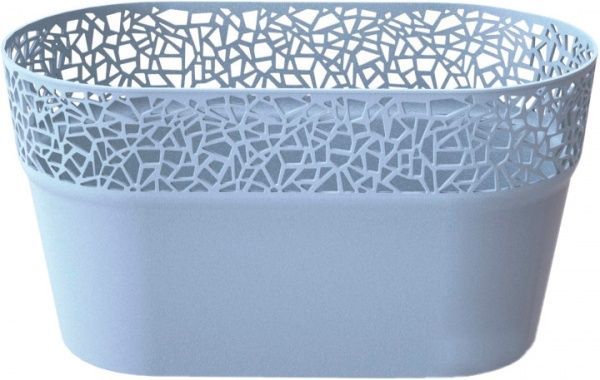 Кашпо пластикове Prosperplast Tree овальний 6л світло-сірий (78998-656) 