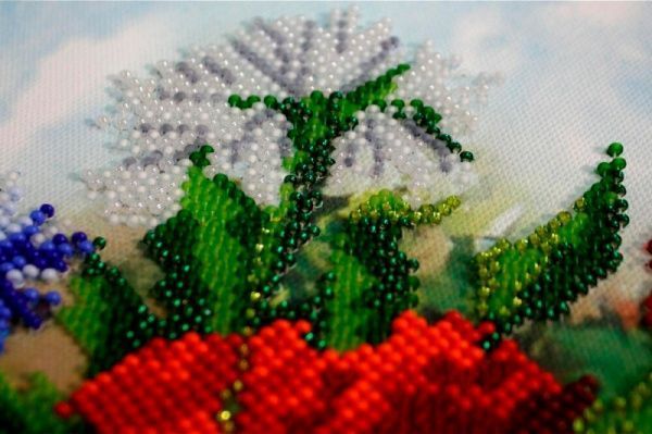 Набор для вышивания бисером на натуральном художественном холсте Козуб лета АВ-285 Абрис Арт 