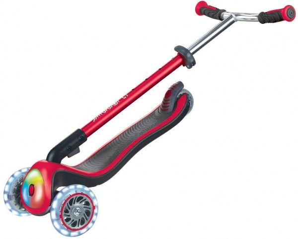 Самокат Globber Elite Prime с подсветкой красный 444-802 