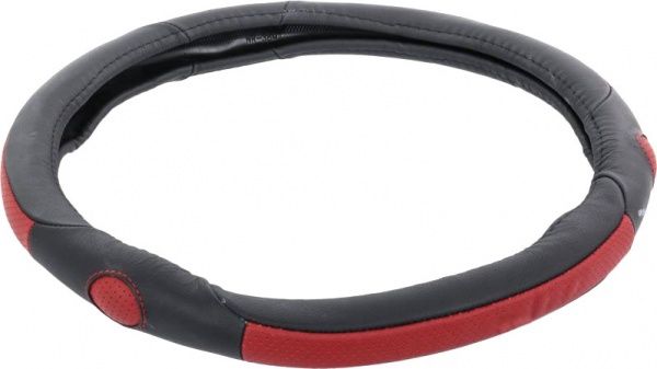 Чехол на руль King Company черный с красным