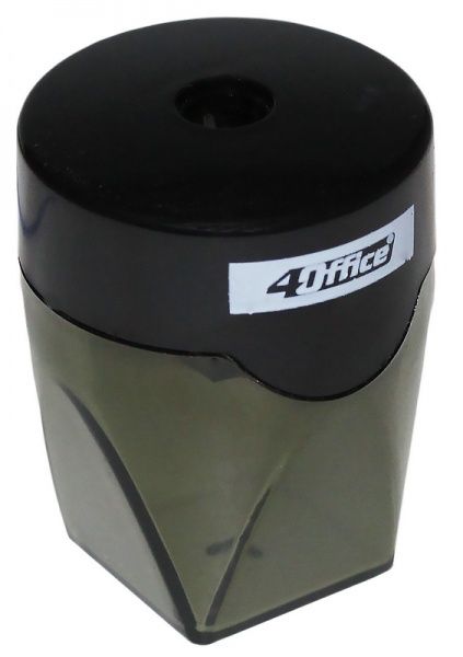 Чинка з контейнером димчаста 4-369-08 4Office