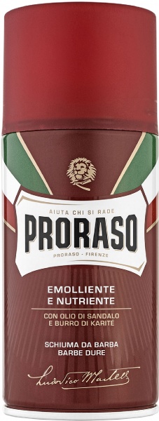 Пена для бритья Proraso для жесткой щетины с экстрактом сандалового дерева 300 мл