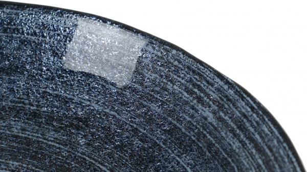 Блюдо глубокое Natural 27 см индиго/черное Dekor Cam 