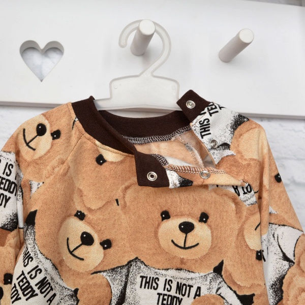 Ромпер-реглан унісекс Blanka Ведмедики р.86 коричневий 12831 