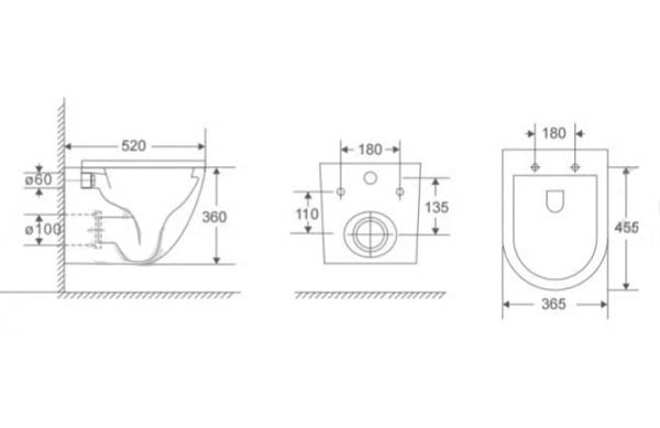 Унитаз подвесной ScandiSPA SCADI TORNADO с сиденьем Duroplast SLIM soft-close