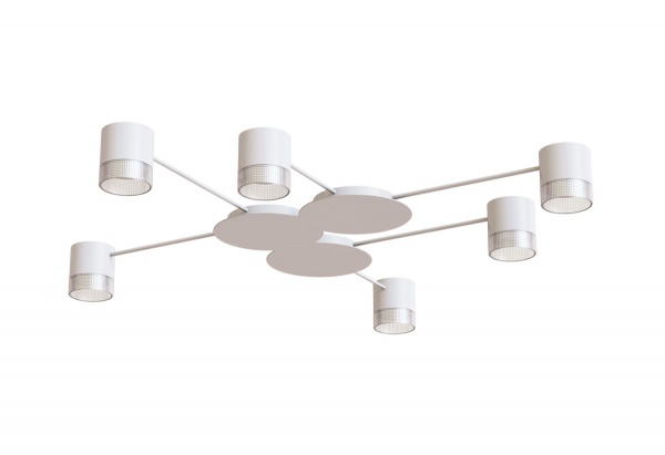 Люстра потолочная Hopfen STARK CL-6/3-CRISTAL 6xGX53 WH 6xGX53 белый 