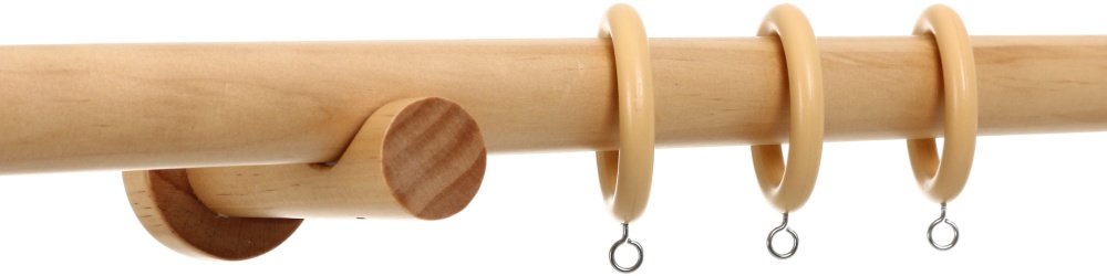 Карниз Vivendi одинарный укомплектованный d28 мм 240 см натуральный