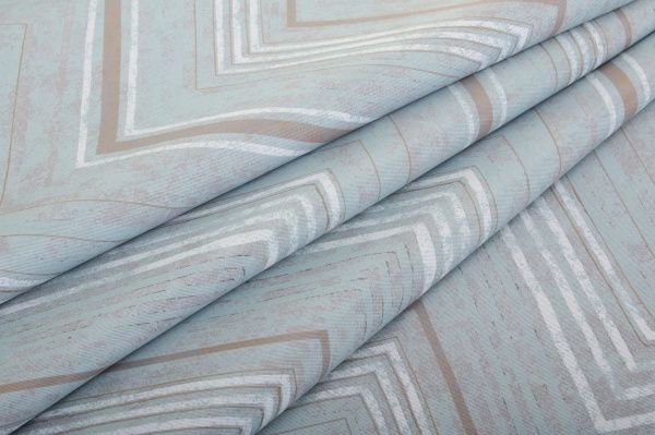 Тканина Зигзаг 280 см аква 