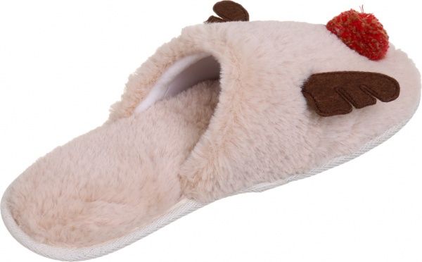 Капці домашні La Nuit Олені р. 40 бежевий 