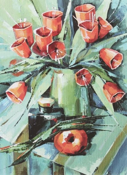 Полотно на картоні з контуром «На серпневій окраїні літа» 30х40, А. Навроцька Rosa Talent 