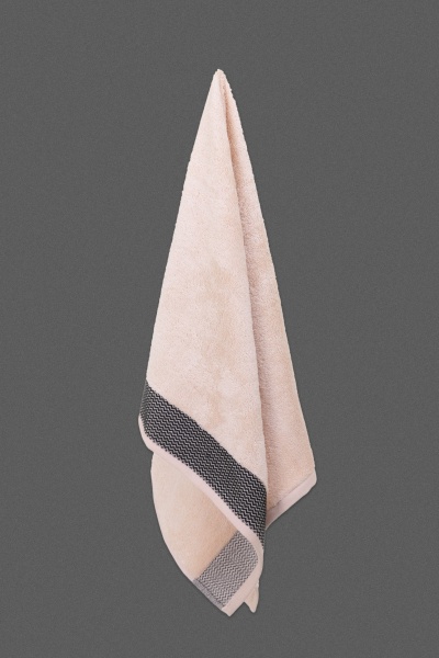 Набір рушників махрових Bamboo 50х90, 70х140 2шт молочний BILTEX 