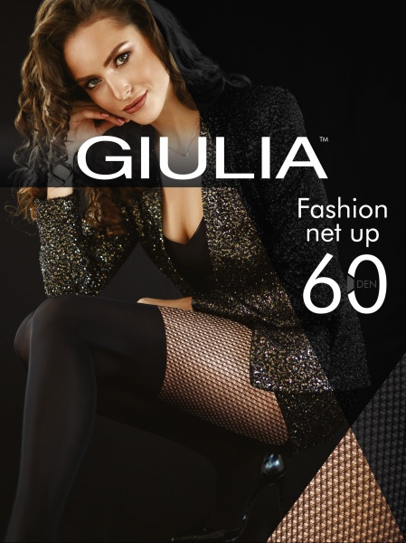 Колготки женские Giulia Fashion Net Up р. 3 60 den nero 