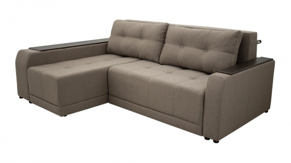 Диван кутовий Кедр ПЛЕЙН лівий (7) капучино 2400x1700x880 мм