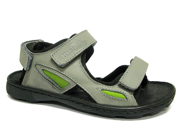 Босоножки для мальчиков RenBut кожаные на липучках р.31 серый 31-4255^-0150-31 