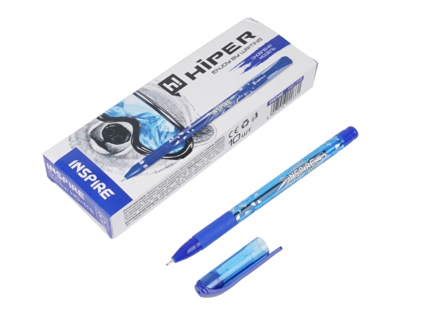 Набір масляних ручок Hiper Inspire HO-115 /2 синя 