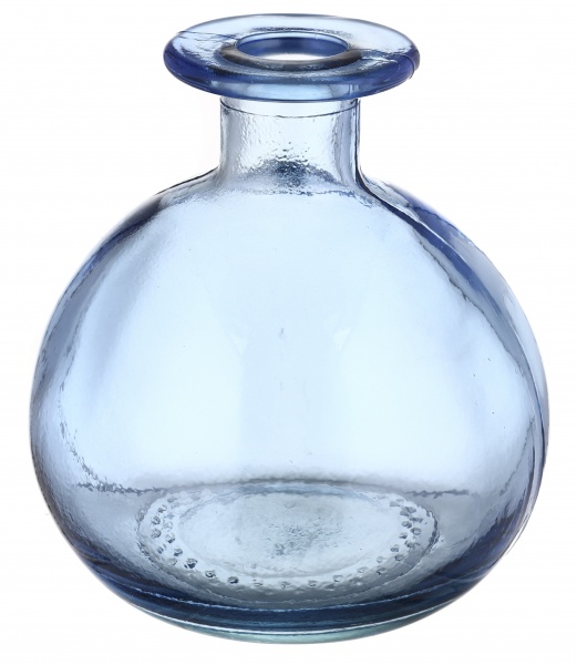 Ваза San Miguel BOTELLA D11 см стекло 12 см зимняя лазурь 