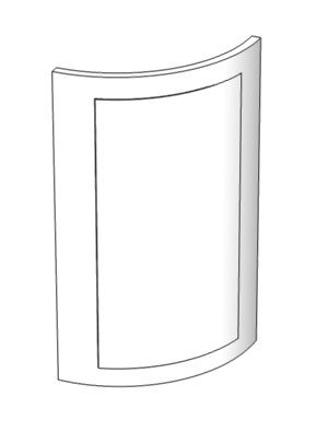 Фасад для кухні Грейд-Плюс Ваніль патинована золотом №384 R 713x522 BT Паюта