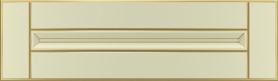 Фасад для кухні Грейд-Плюс Ваніль патинована золотом №384 176x596 Паюта