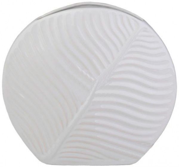 Ваза керамическая белая Флора Пальмовый лист 2905-29 Eterna