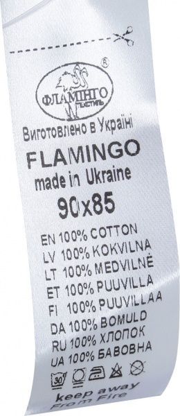 Простынь Фламинго 85х90 см белый с розовым 421-222-23 
