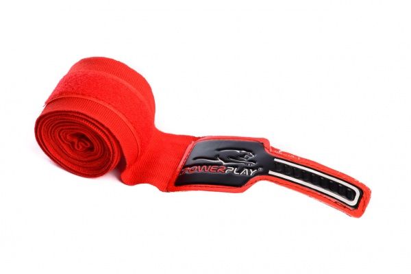 Боксерські бинти PowerPlay уні. 4 м червоні PP_3046 