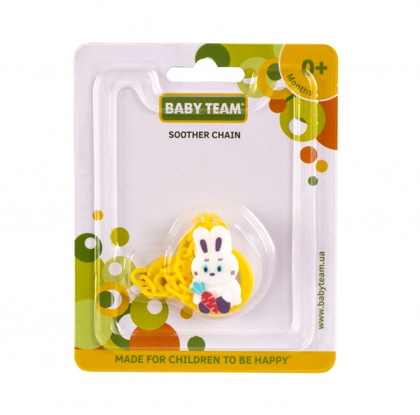 Ланцюжок Baby Team для пустушки Звірятка 3332