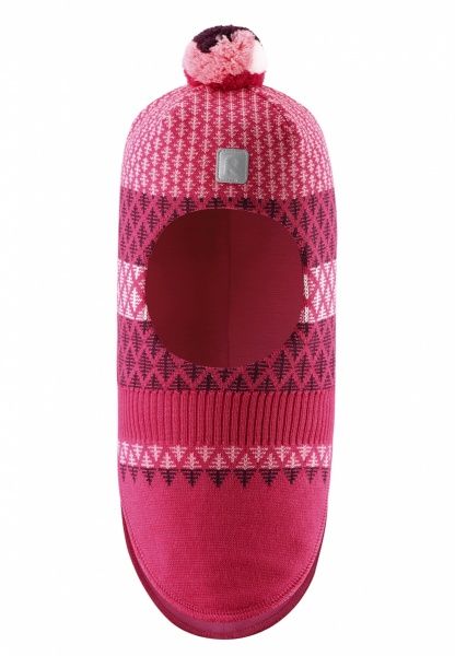 Шапка Reima Valtias 518532-4652 48 малиновый с белым