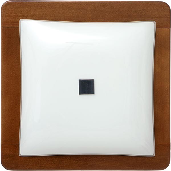 Світильник НББ 31222 380х380 мм горіх