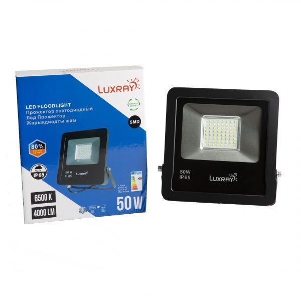 Прожектор світлодіодний Luxray 50 Вт IP65 чорний LXPAL6550