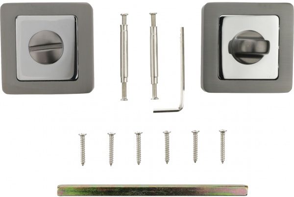 Накладка Comit Moderno WC титан/хром