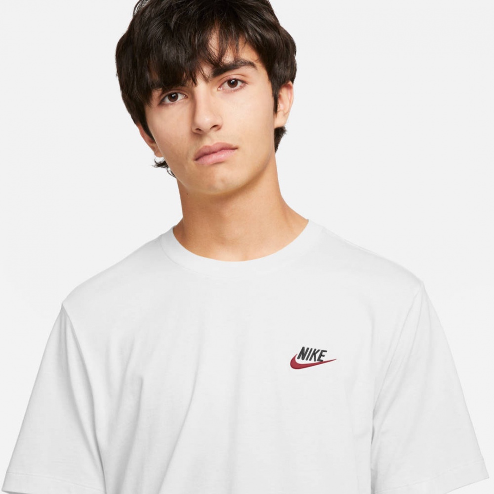 Футболка Nike M NSW CLUB TEE AR4997-100 р.S білий