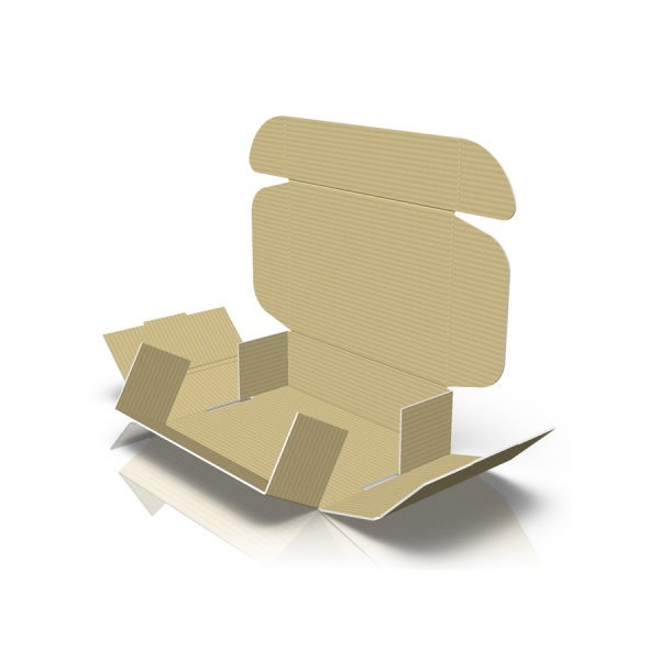 Картонная коробка (Е) + 1 цвет. (черная) 177x126x50 мм