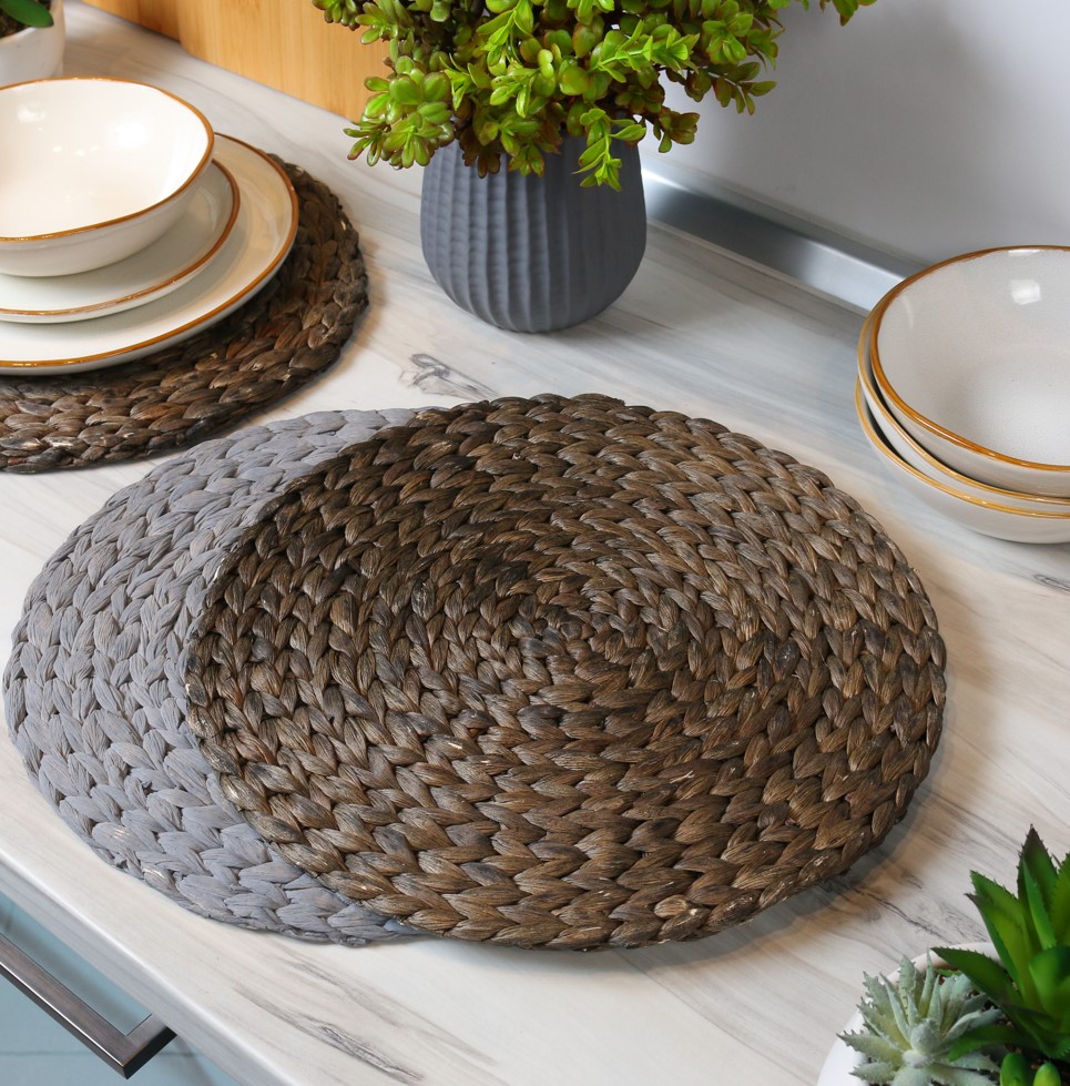 Килимок для сервірування Flamberg Nature 35 см водяний гіацинт горіховий