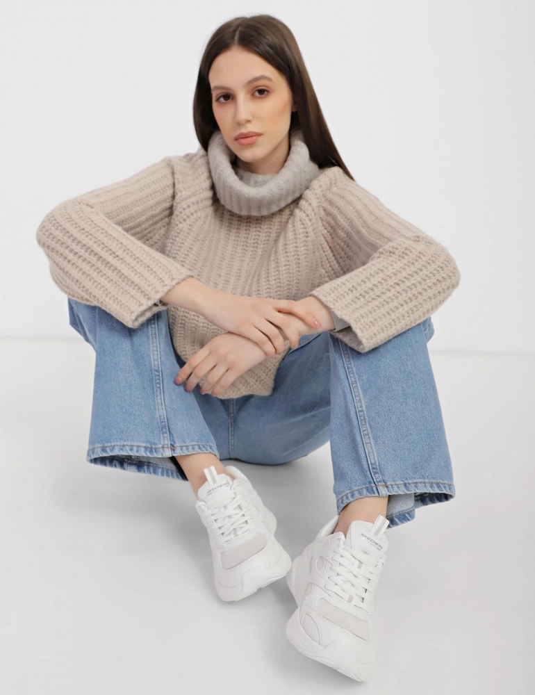 Кроссовки женские демисезонные Skechers BOBS BAMINA 117354 WHT р.38 белые