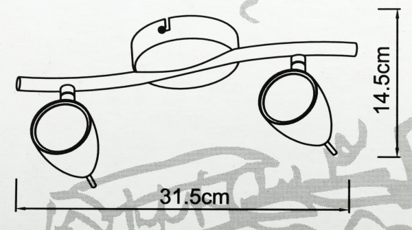 Спот Arte Lamp A1966AP-2GY 3x50 Вт E14 серый 1966 