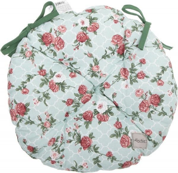 Подушка на стул круглая Маленькие розы 40 см La Nuit