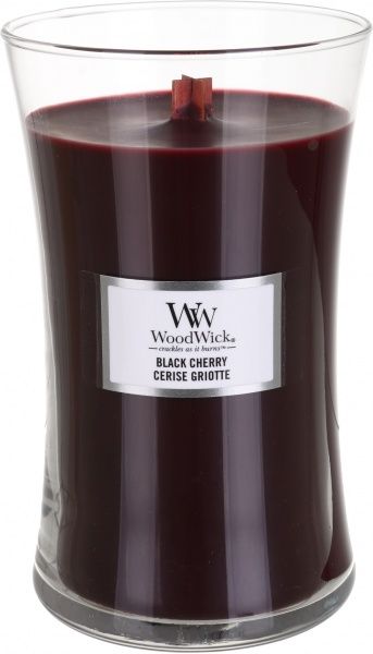 Свеча ароматическая Woodwick Large Black cherry 609г 