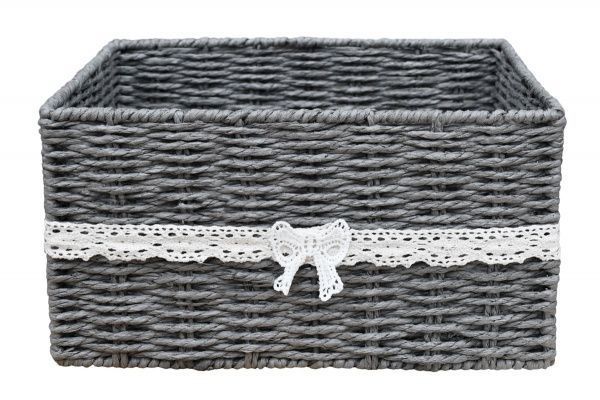 Кошик плетений Handy Home EW-61 M Бантик паперова рафія 150x300x230 мм